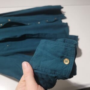 Guess Teal Button-Up Shirt